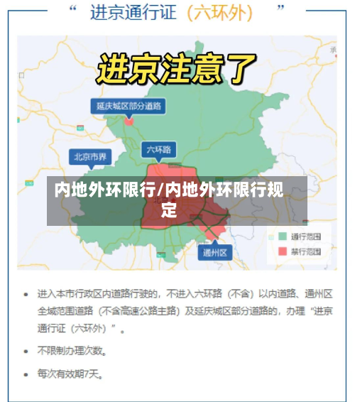 内地外环限行/内地外环限行规定