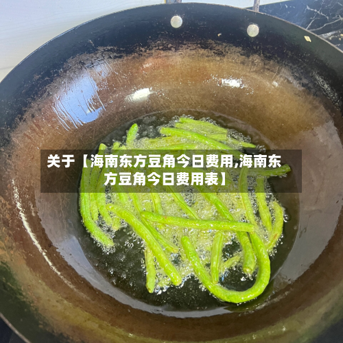 关于【海南东方豆角今日费用,海南东方豆角今日费用表】