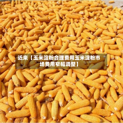 近来【玉米淀粉合理费用玉米淀粉市场费用窄幅调整】