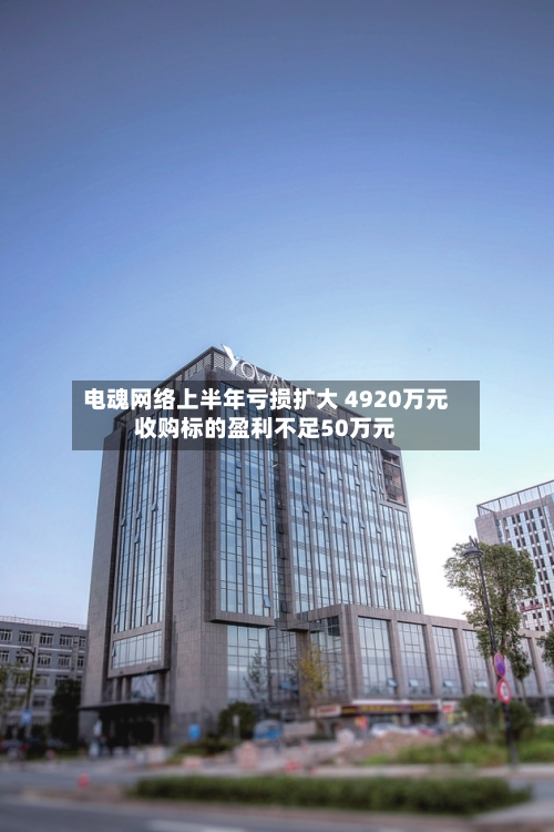 电魂网络上半年亏损扩大 4920万元收购标的盈利不足50万元