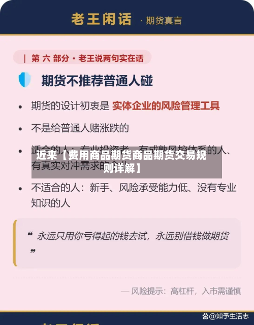 近来【费用商品期货商品期货交易规则详解】