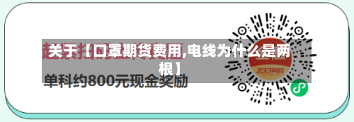 关于【口罩期货费用,电线为什么是两根】