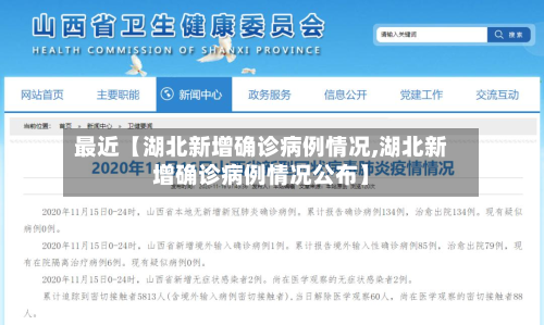 最近【湖北新增确诊病例情况,湖北新增确诊病例情况公布】