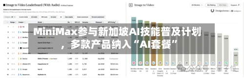 MiniMax参与新加坡AI技能普及计划，多款产品纳入“AI套餐”