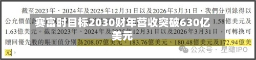 赛富时目标2030财年营收突破630亿美元