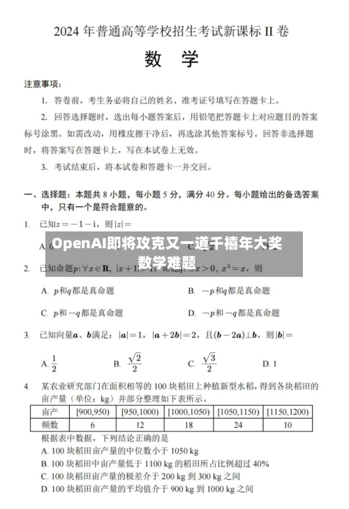 OpenAI即将攻克又一道千禧年大奖数学难题-第1张图片