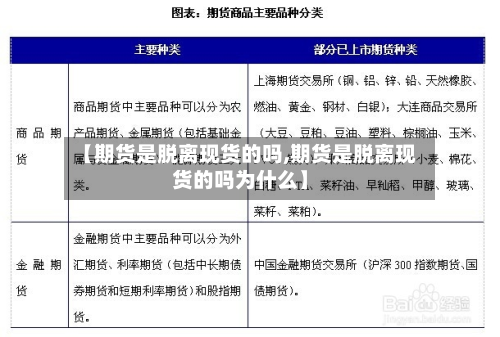 【期货是脱离现货的吗,期货是脱离现货的吗为什么】