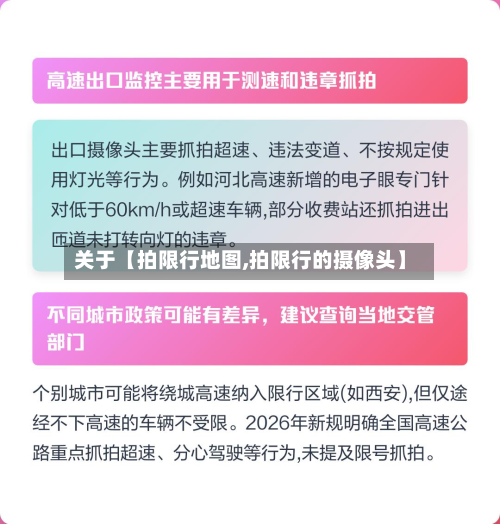关于【拍限行地图,拍限行的摄像头】